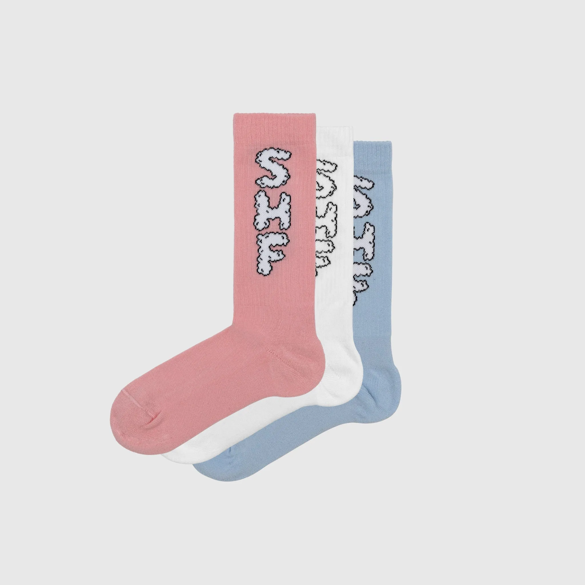 3-PACK CLOUD LOGO KNIT SOCKS