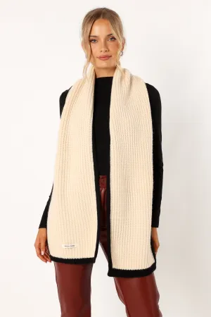 Austin Scarf - White Black