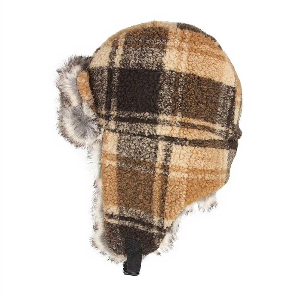 Berber Plaid Bomber Hat