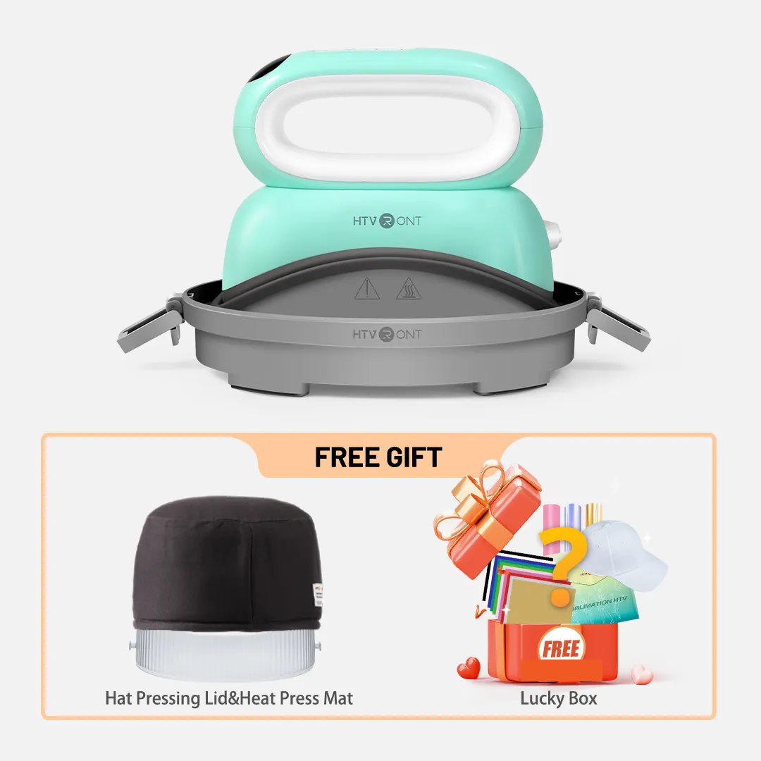 【BF Deals】HTVRONT Hat Heat Press Machine With Luckybox For Free,for trucker hat&cap