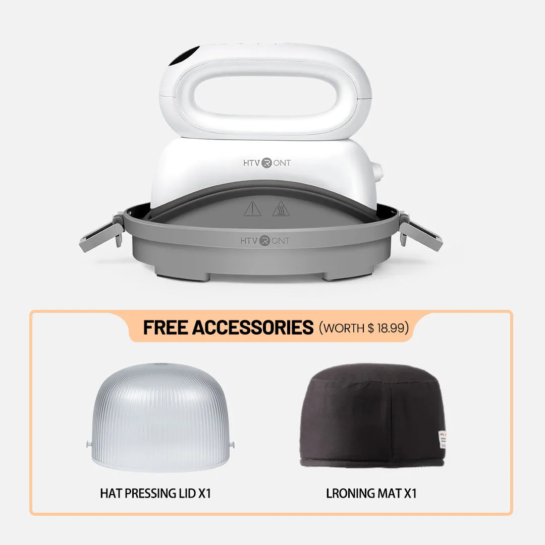 【BF Deals】HTVRONT Hat Heat Press Machine With Luckybox For Free,for trucker hat&cap