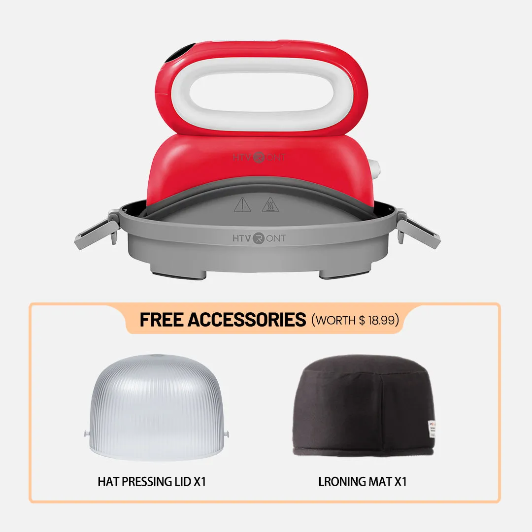 【BF Deals】HTVRONT Hat Heat Press Machine With Luckybox For Free,for trucker hat&cap