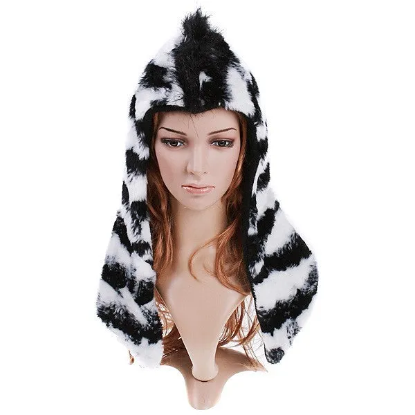 Black and White Zebra Hat