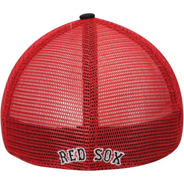 Boston Red Sox 47 Brand Navy Red Taylor Closer Mesh Stretch Fit Slouch Hat Cap