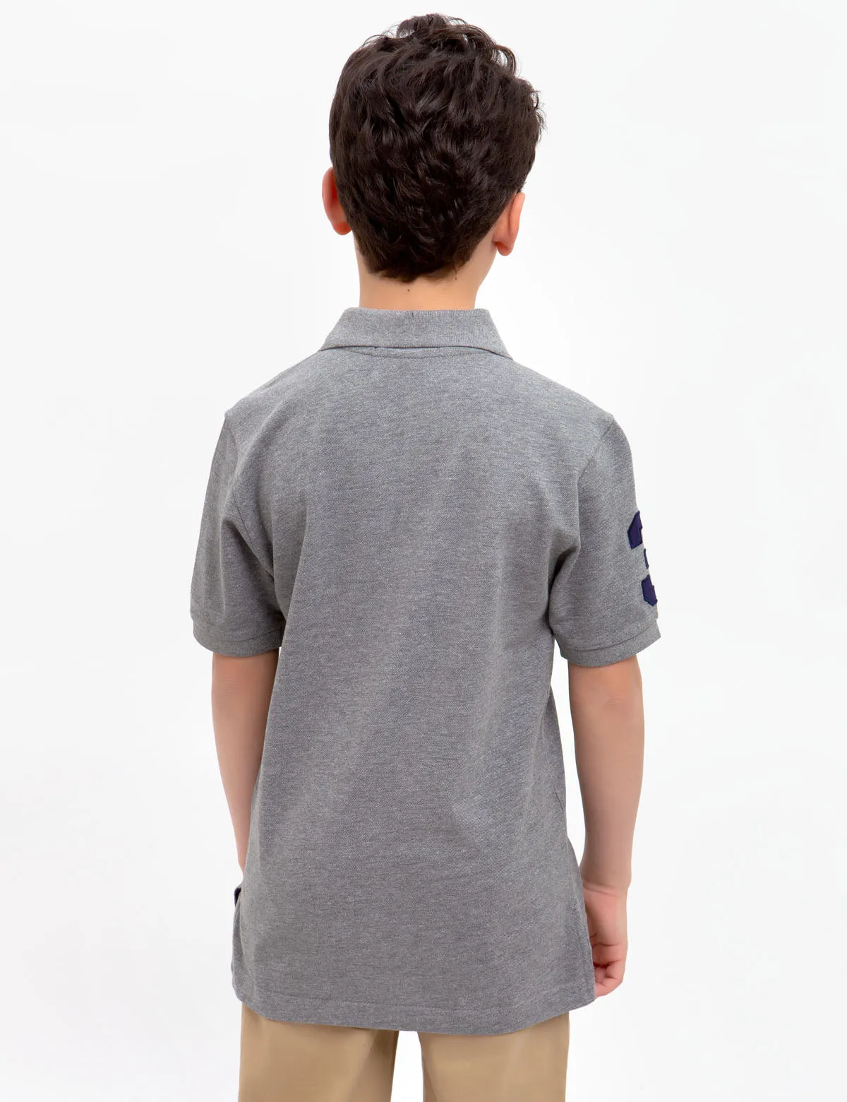 Boys Multi-Color Big Logo Polo Shirt