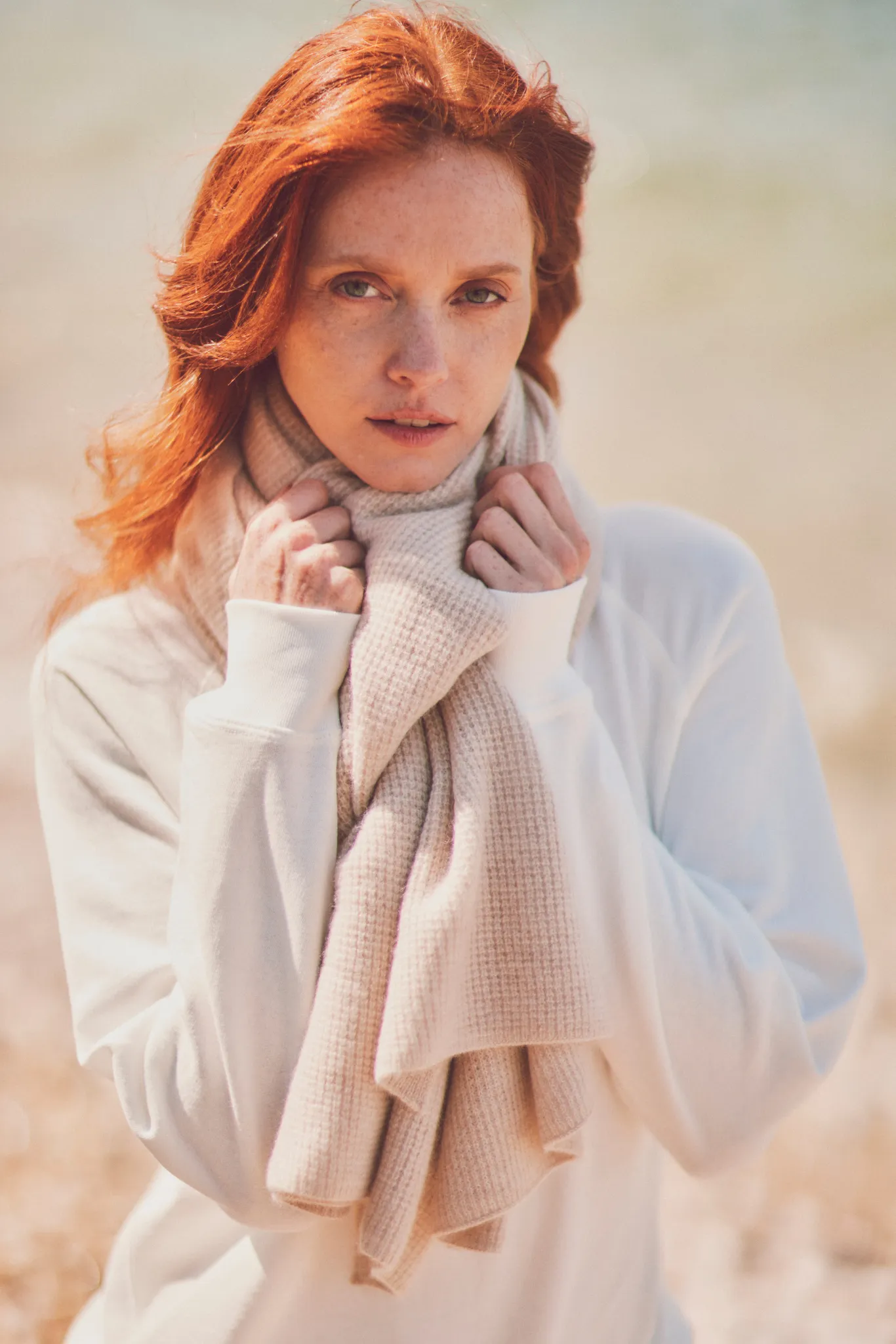 Cashmere Thermal Travel Wrap