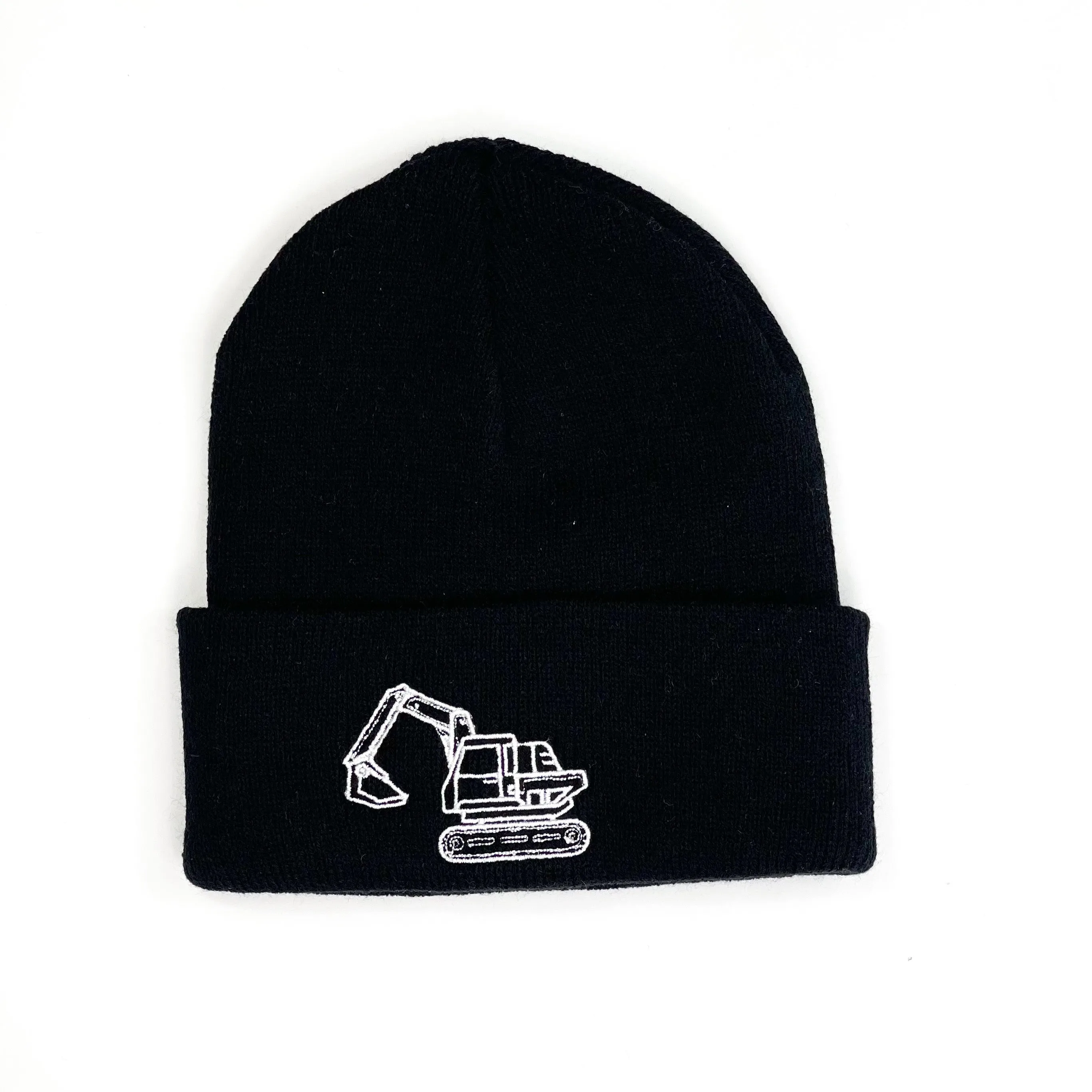 Child Beanie - Black - Excavator