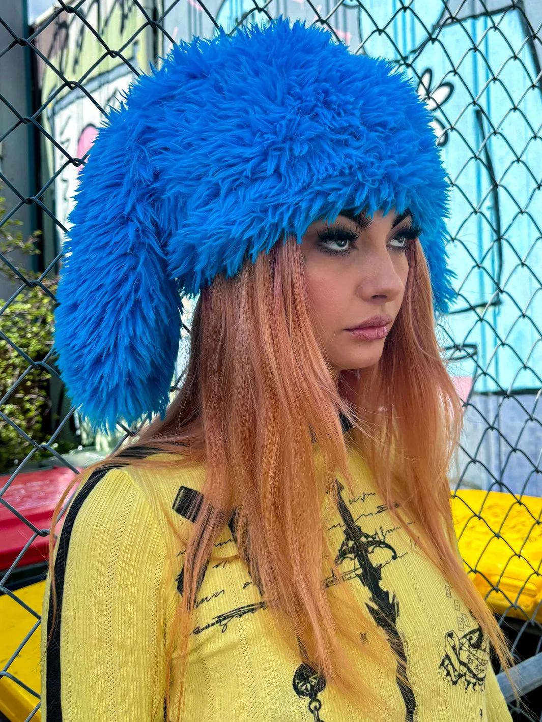 CREATURE FUZZY HAT - BLUE