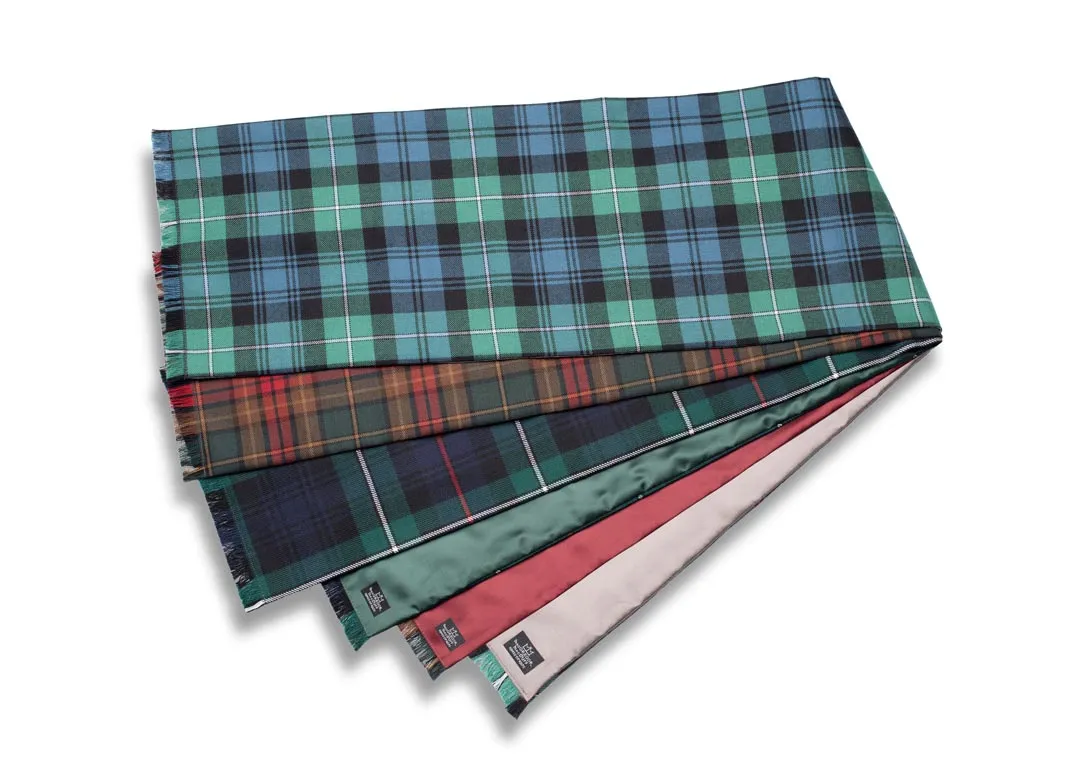 Custom Tartan Satin Lined Scarf