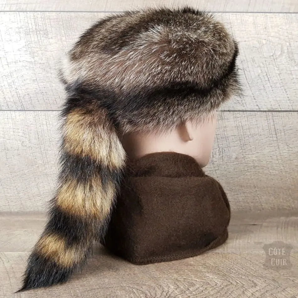 Davy Crockett Raccoon Fur Hat