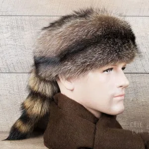 Davy Crockett Raccoon Fur Hat