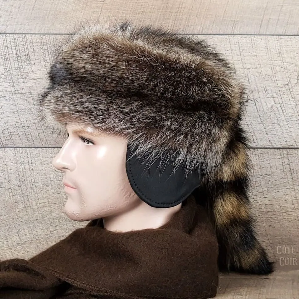 Davy Crockett Raccoon Fur Hat