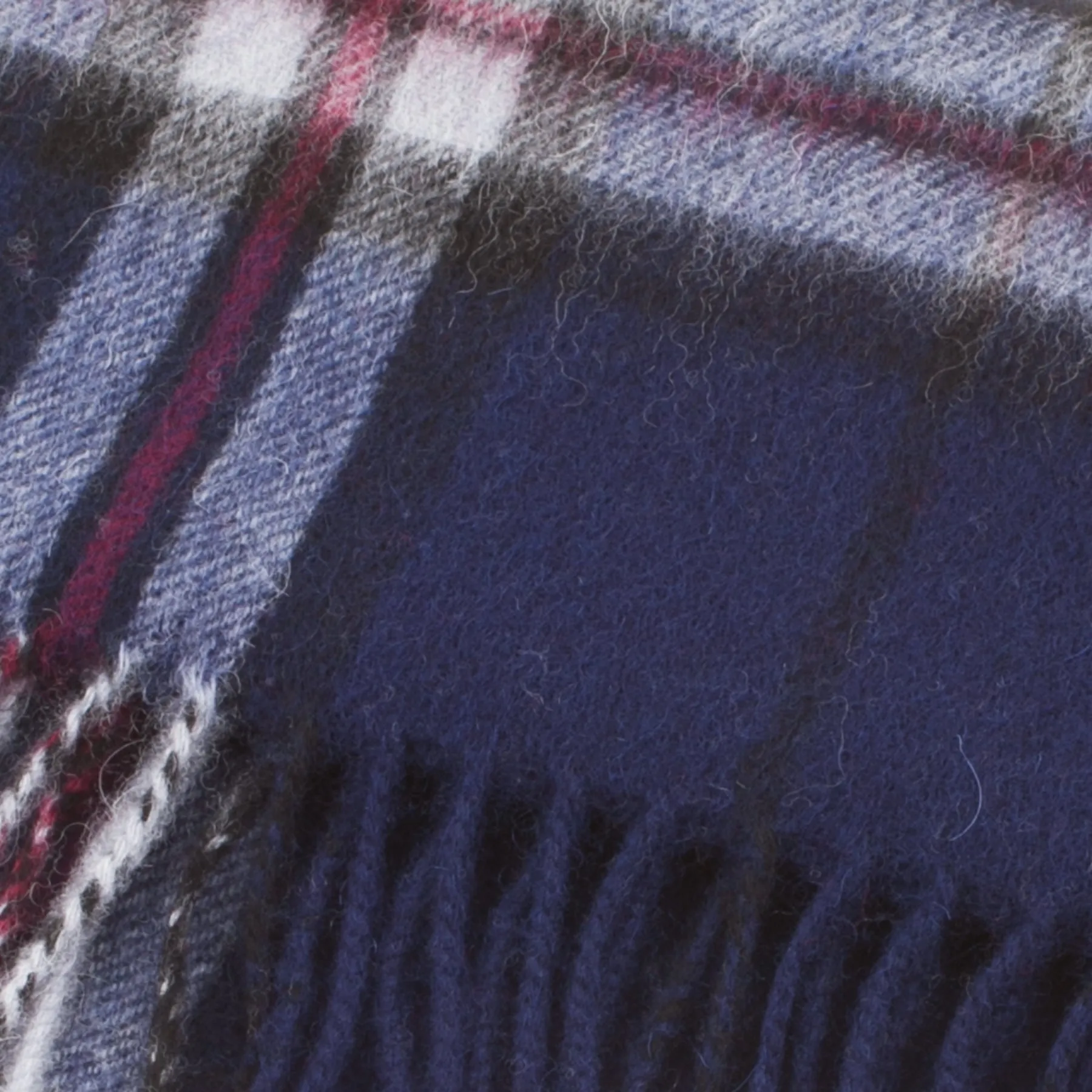 Edinburgh 100% Lambswool Scarf  Thomson Navy