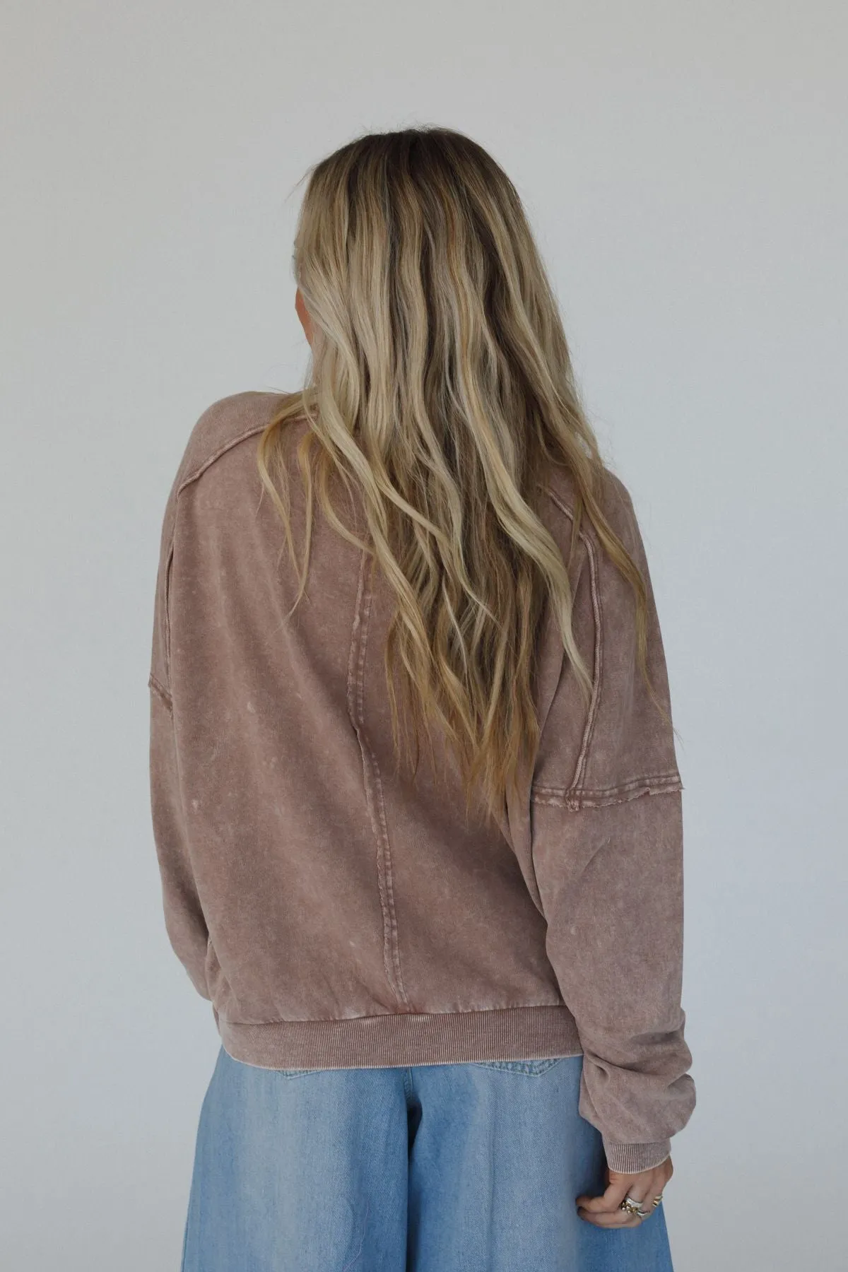 Flutterby Pullover Top - Mocha