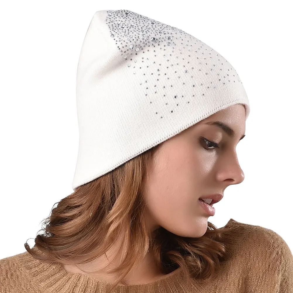 FURTALK Women  Winter Slouchy Beanie Hat with Sequin Drop Shipping B003