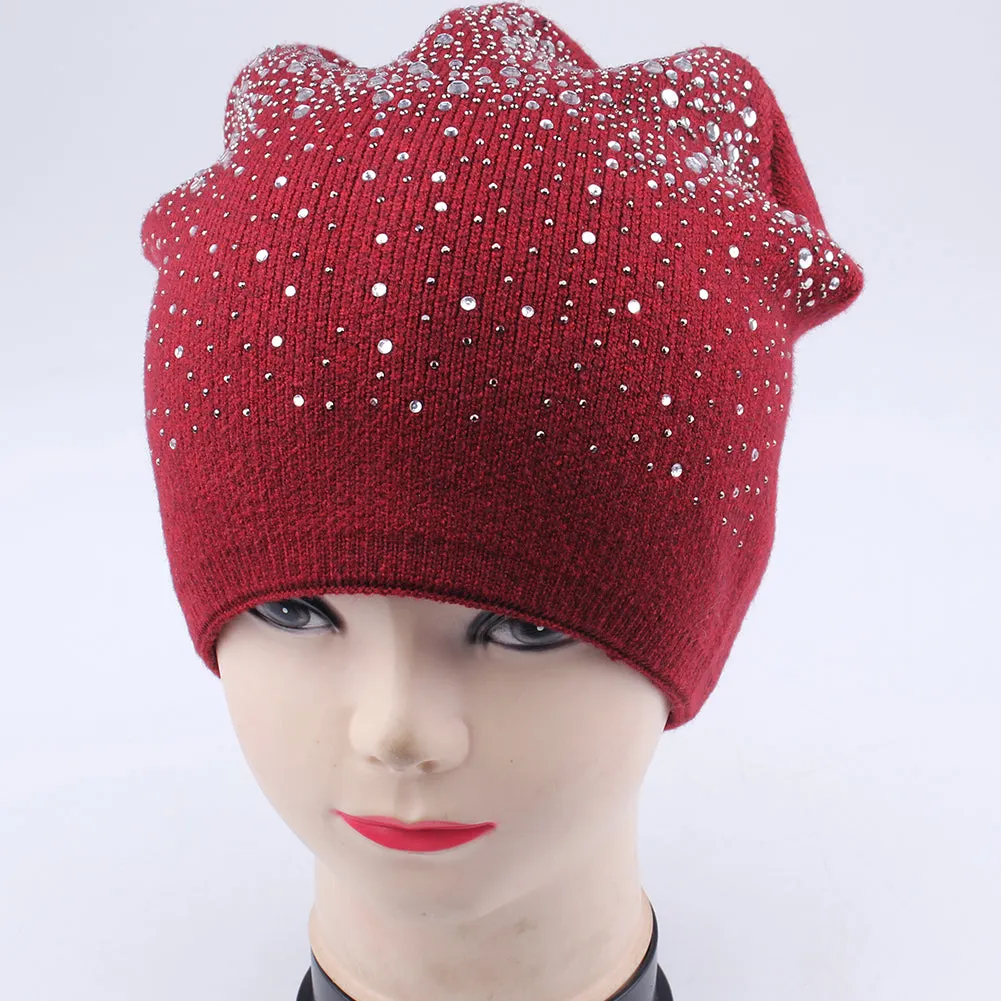 FURTALK Women  Winter Slouchy Beanie Hat with Sequin Drop Shipping B003