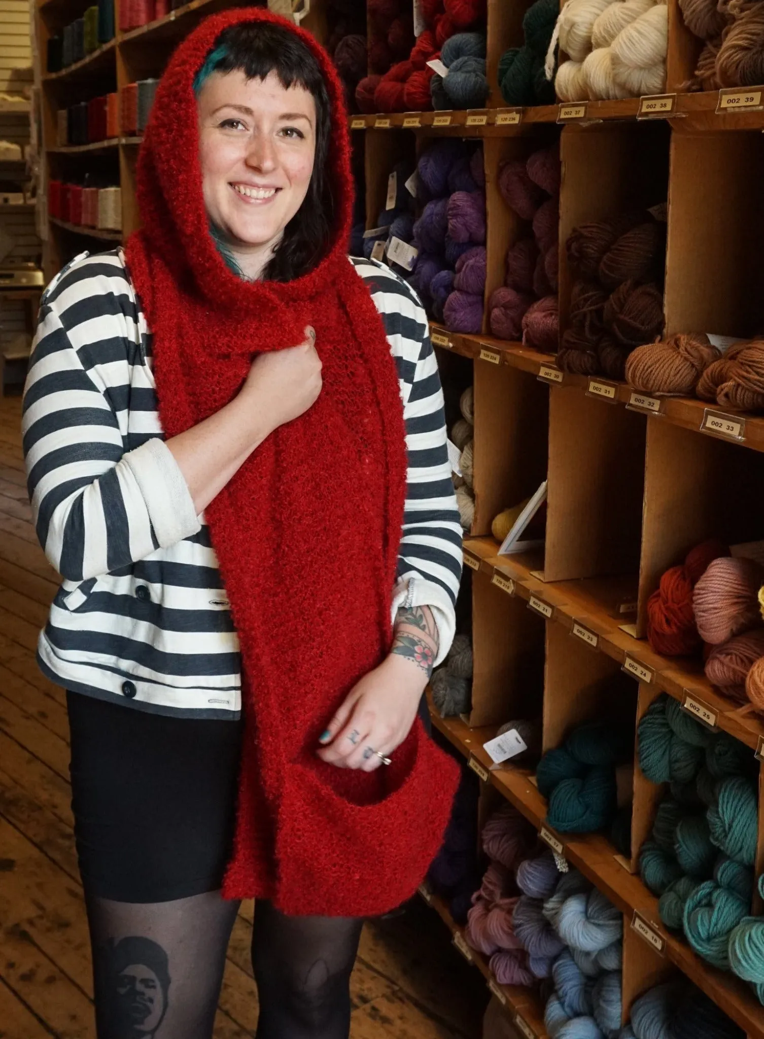 Gimme Shelter, Hooded Scarf with Pockets, download