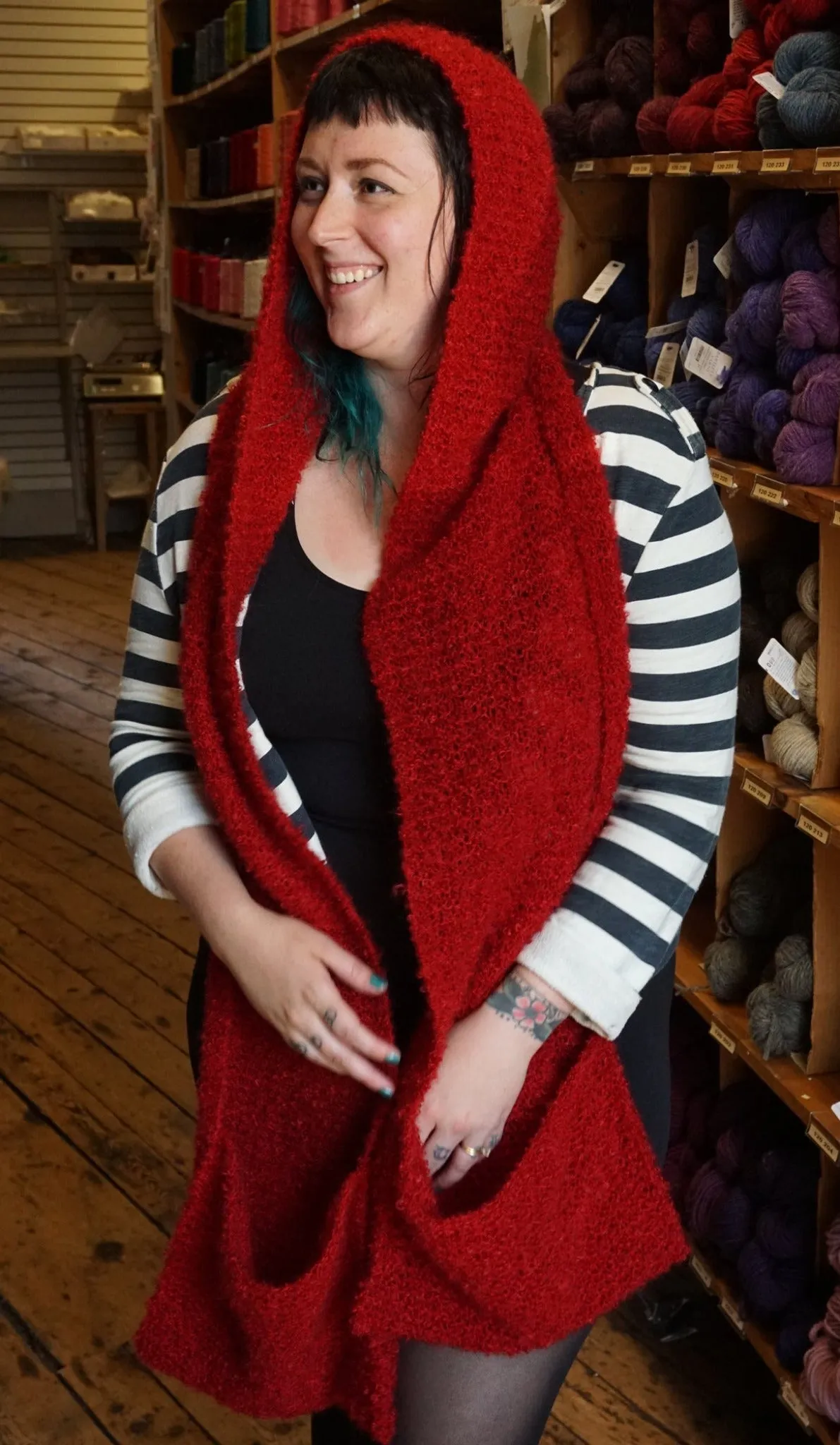 Gimme Shelter, Hooded Scarf with Pockets, download