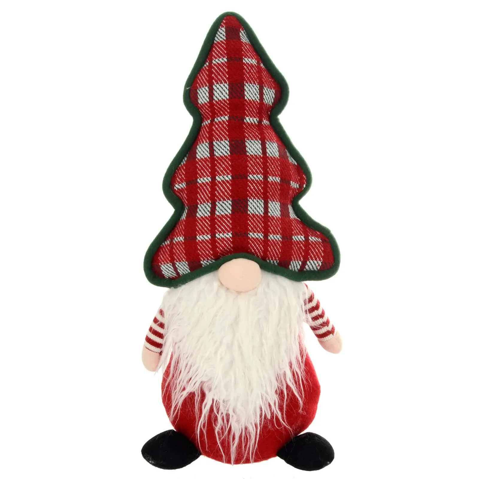 Gonk With Christmas Tree Shape Hat Red White Decoration 53cm