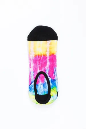 Guys Tie Dye Print Liner Socks