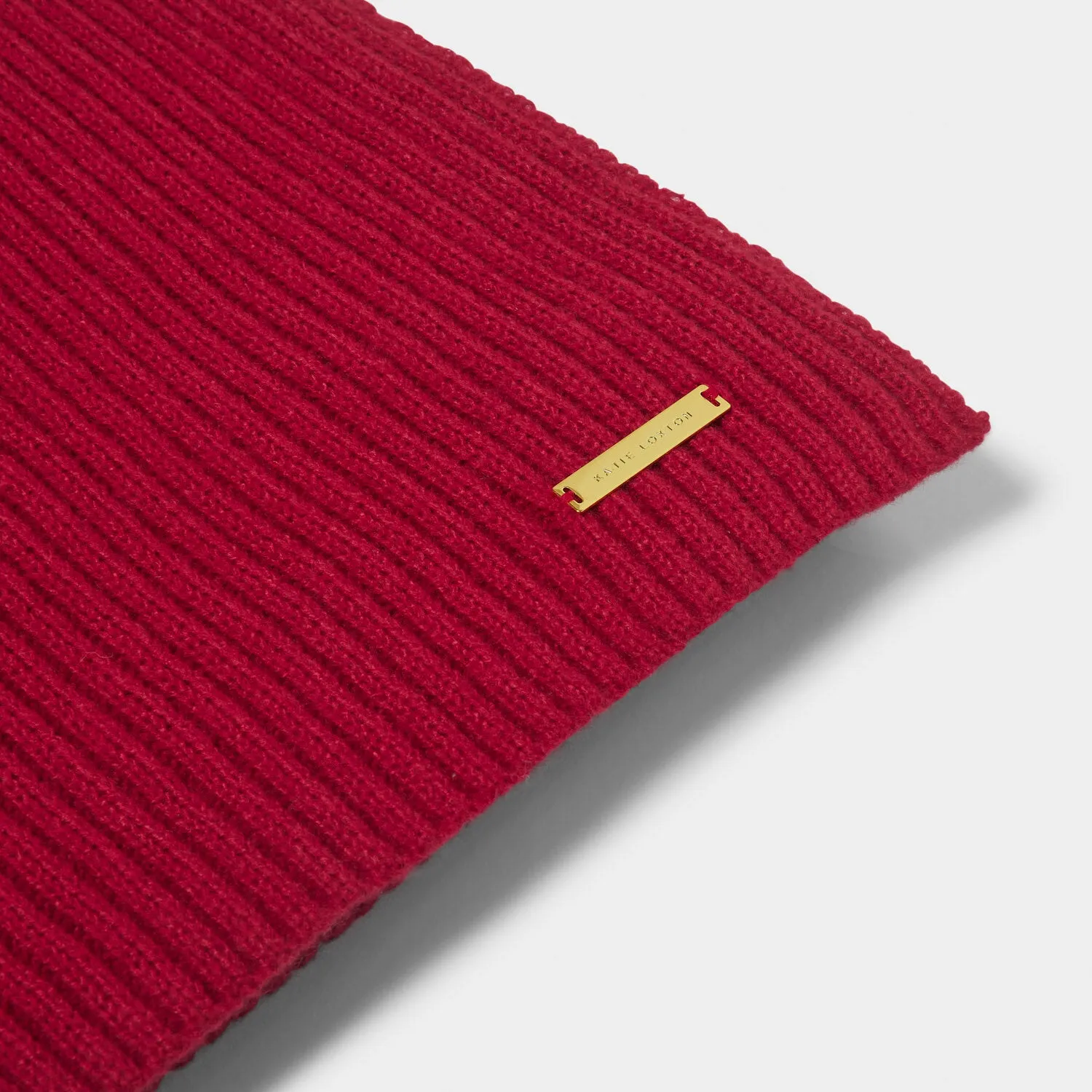 Katie Loxton 200cm Garnet Red Knitted Scarf