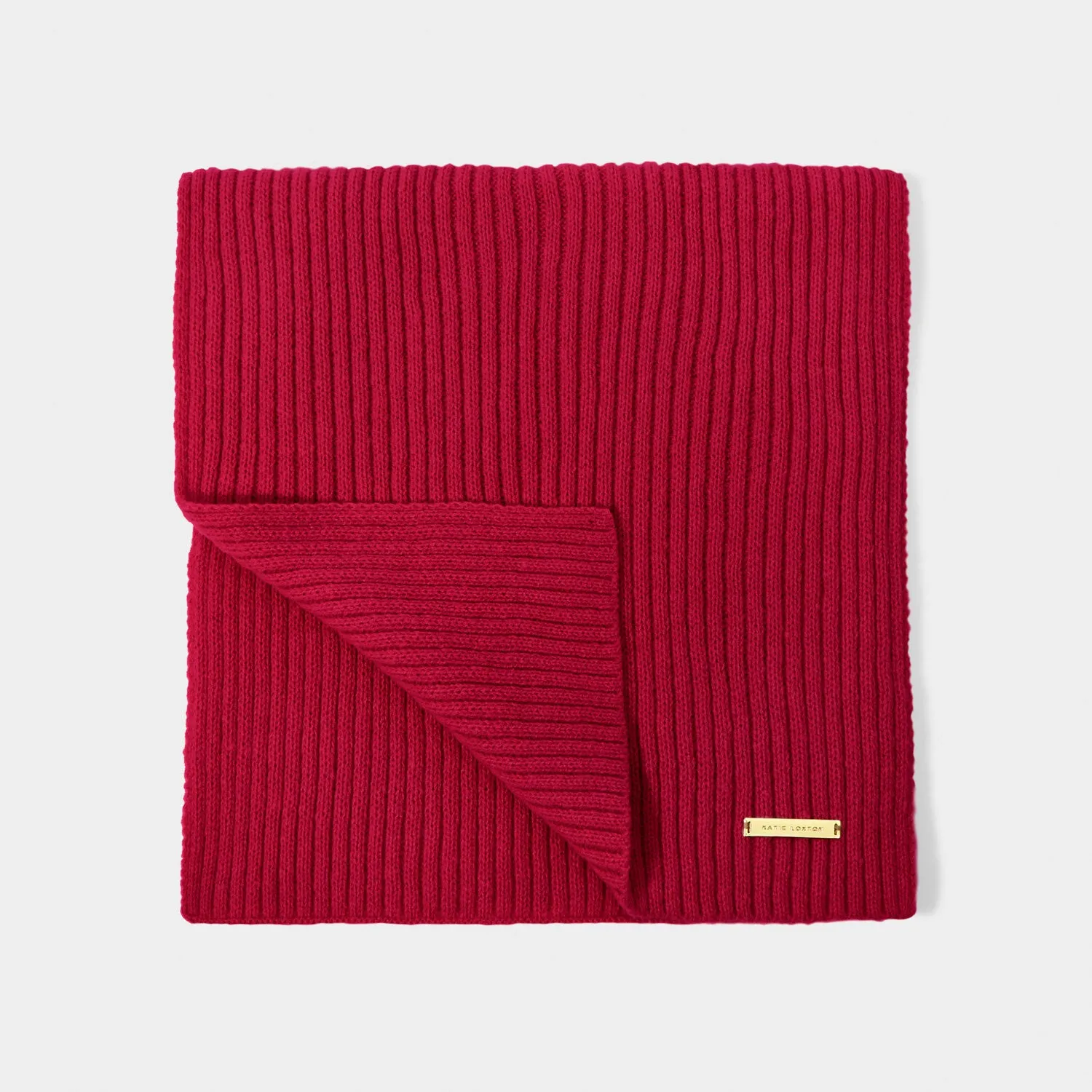 Katie Loxton 200cm Garnet Red Knitted Scarf