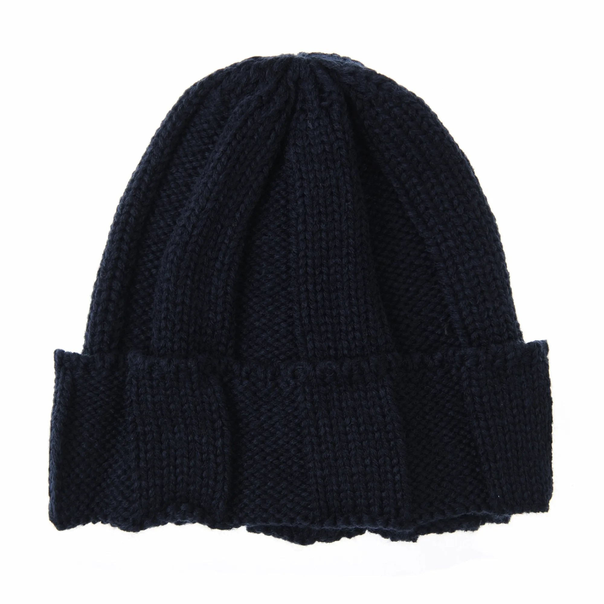 Knitted Ribbed Beanie Hat Basic Plain Solid Watch Cap