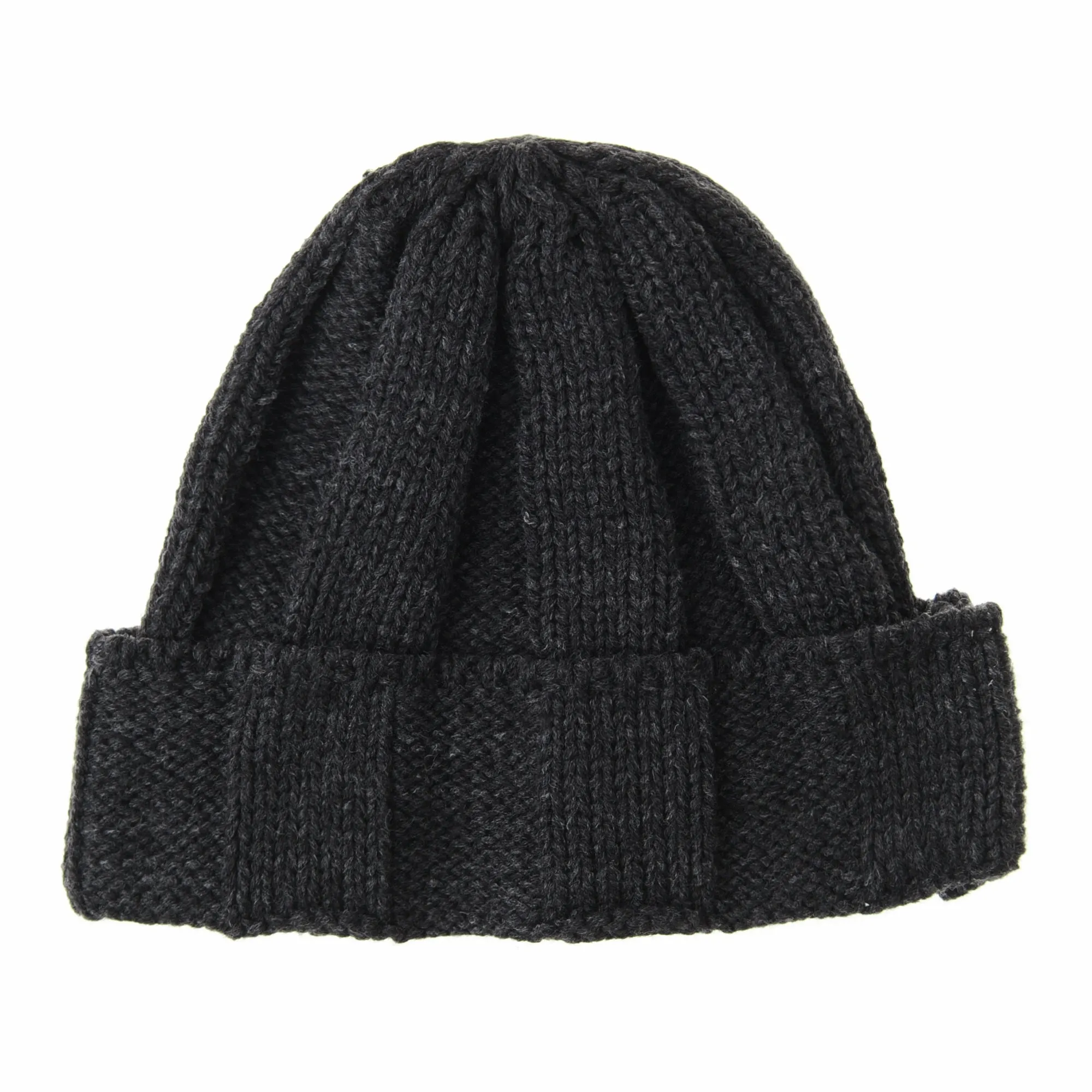 Knitted Ribbed Beanie Hat Basic Plain Solid Watch Cap