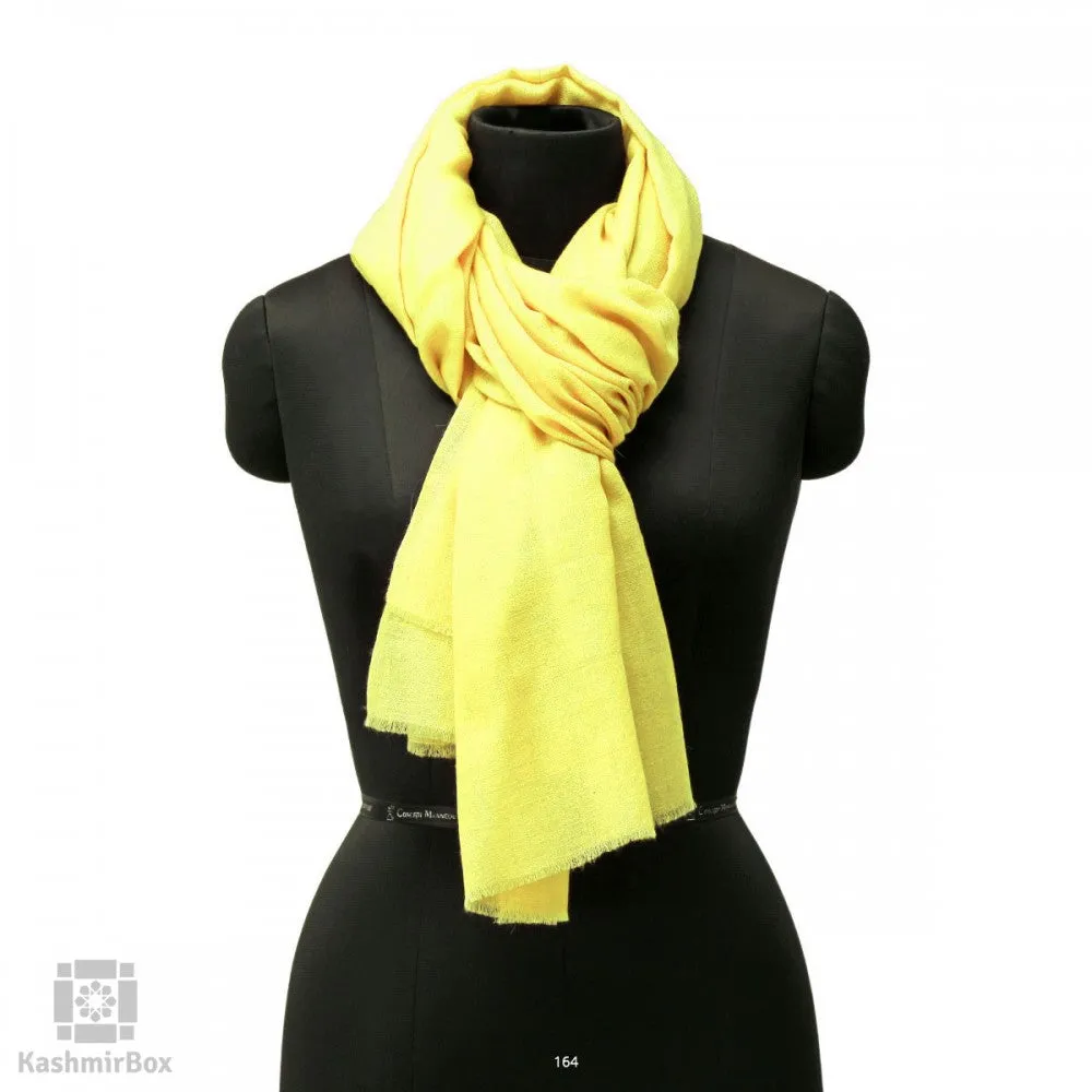 Lemon Yellow Woolen Scarf