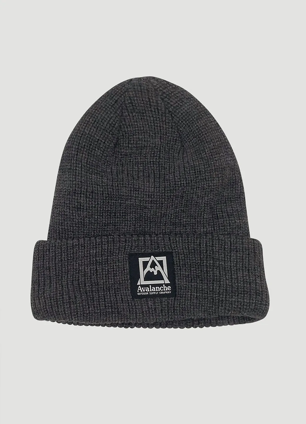 Logo Rib Knit Cuffed Beanie