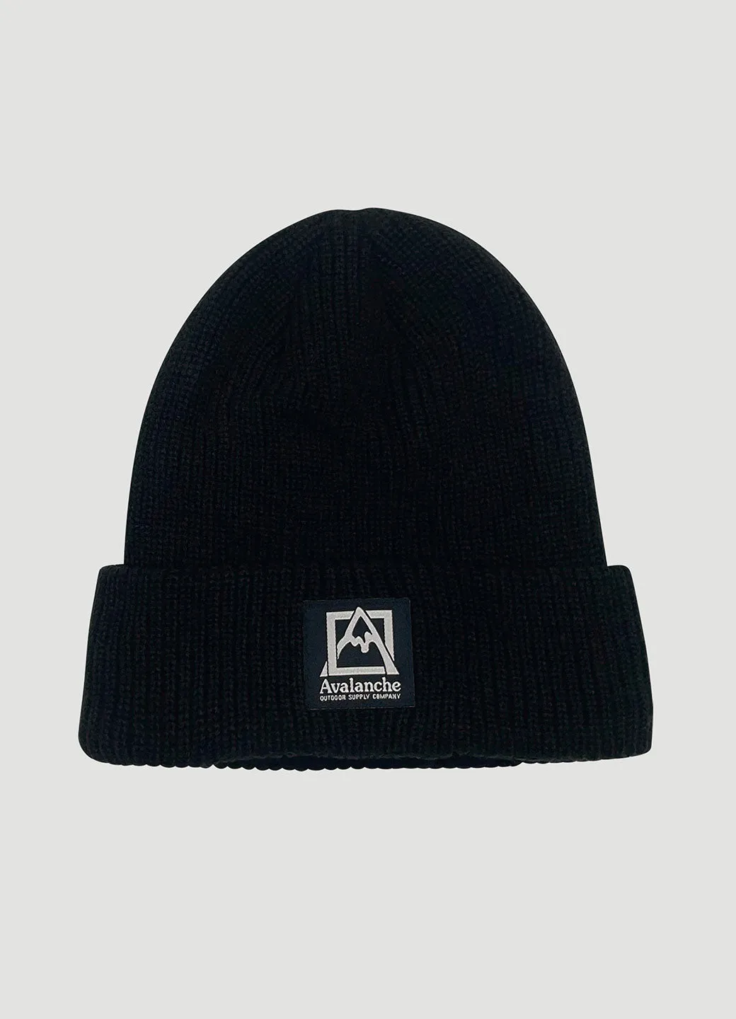 Logo Rib Knit Cuffed Beanie