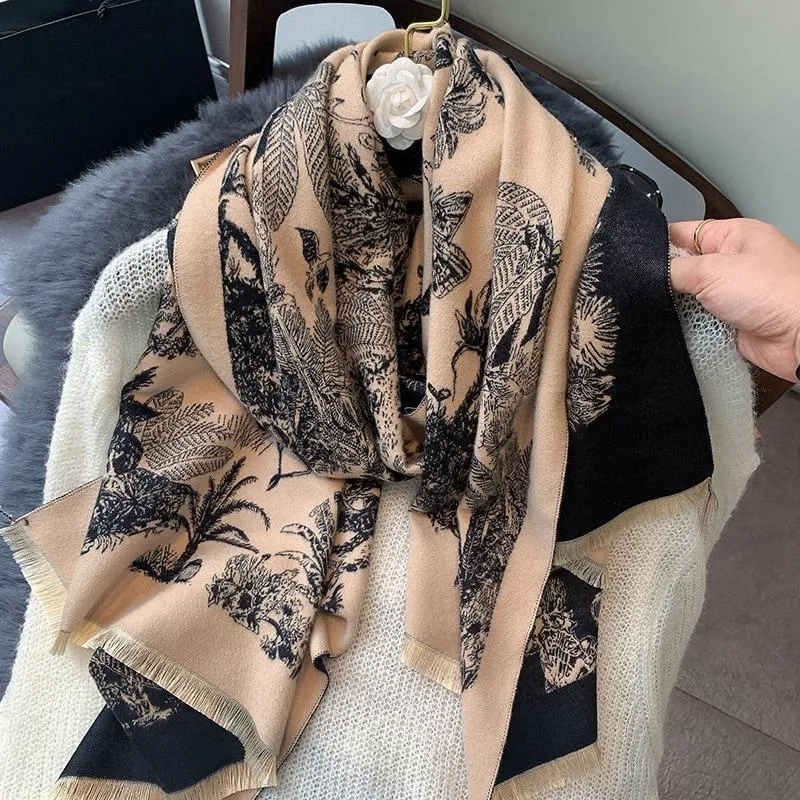 Luxurious Reversible Printed Scarf