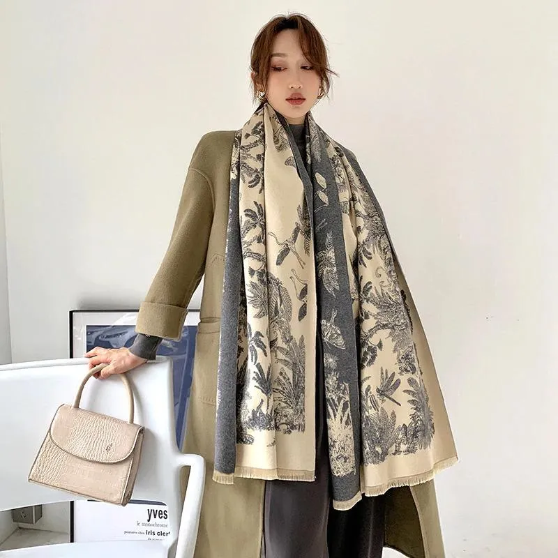 Luxurious Reversible Printed Scarf