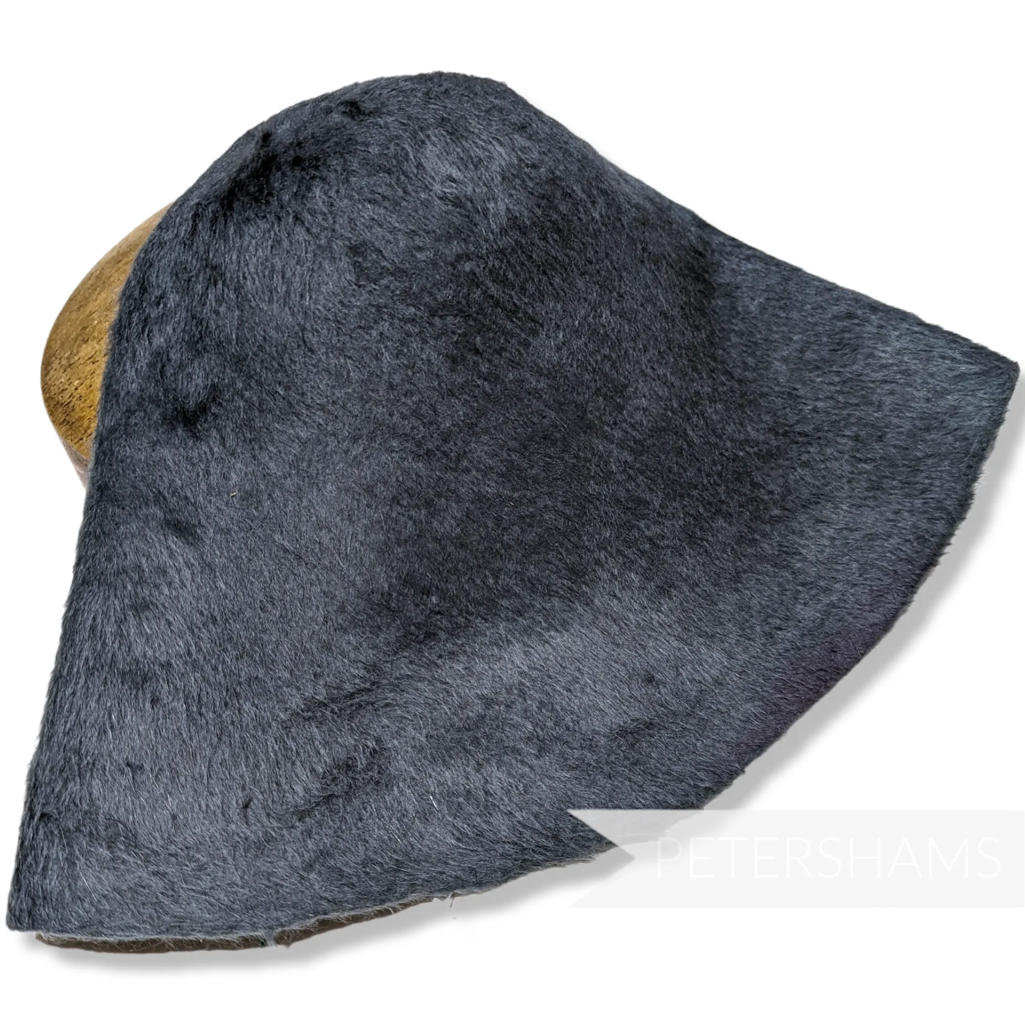 Melusine Vintage Fur Felt Cone Hood Hat Body - Greys & Greens