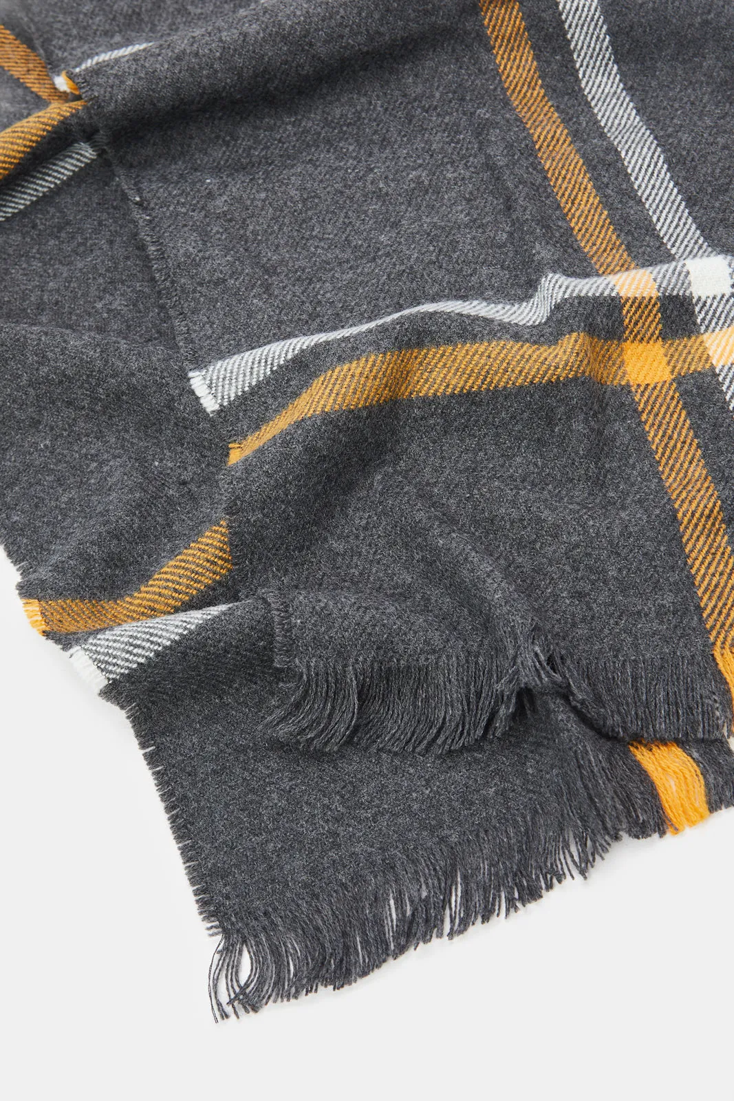 Men Charcoal Weighted Scarf