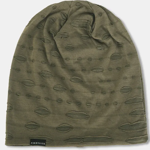 Men Distressed Slouchy Beanie Hats B401