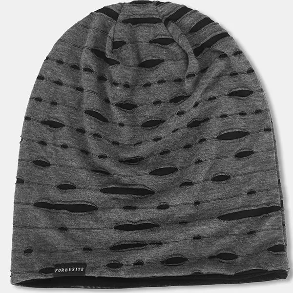 Men Distressed Slouchy Beanie Hats B401