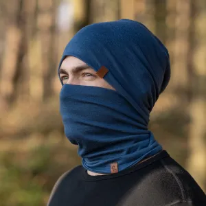 Men's Merino Beanie & Gaiter 2-Piece Denim