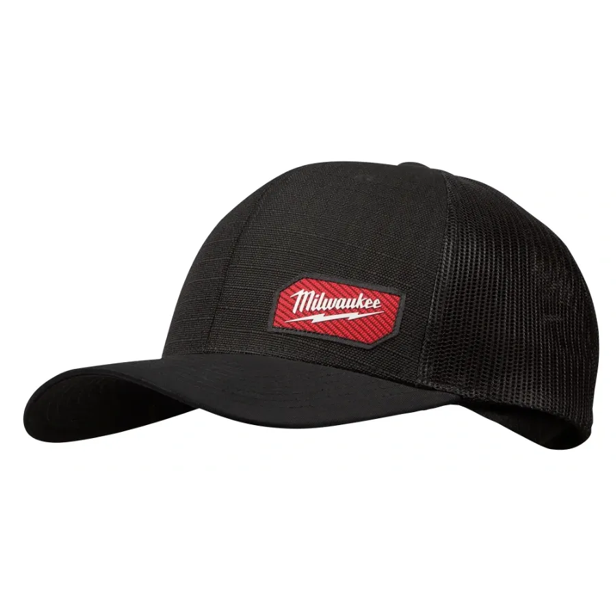 Milwaukee 505B Gridiron Snapback Trucker Hat - Black