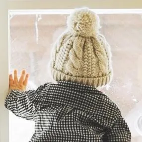 Natural Cable Beanie for Babies thru Adults