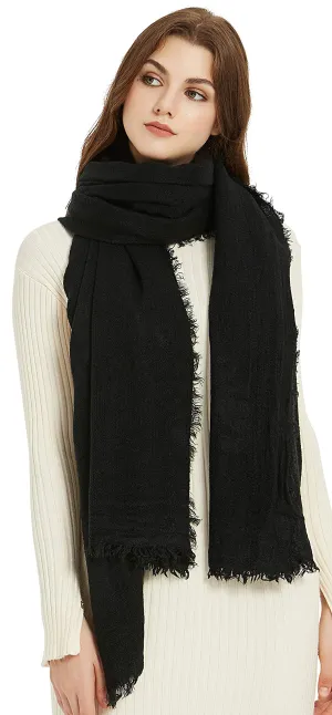 Premium Soft Elegant Solid Color Cashmere Blanket Scarf Shawl Wrap