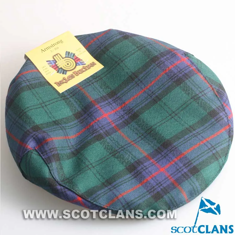 Pure Wool Golf Cap in Armstrong Modern Tartan