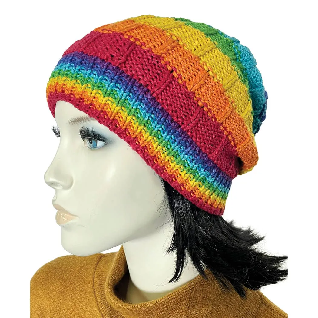 Rainbow Cotton Beanie