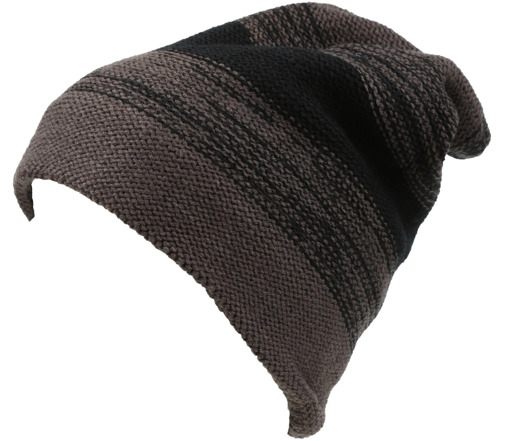 Sakkas Balmn Long Tall Classic Striped Heather Faux Fur Lined Unisex Beanie Hat