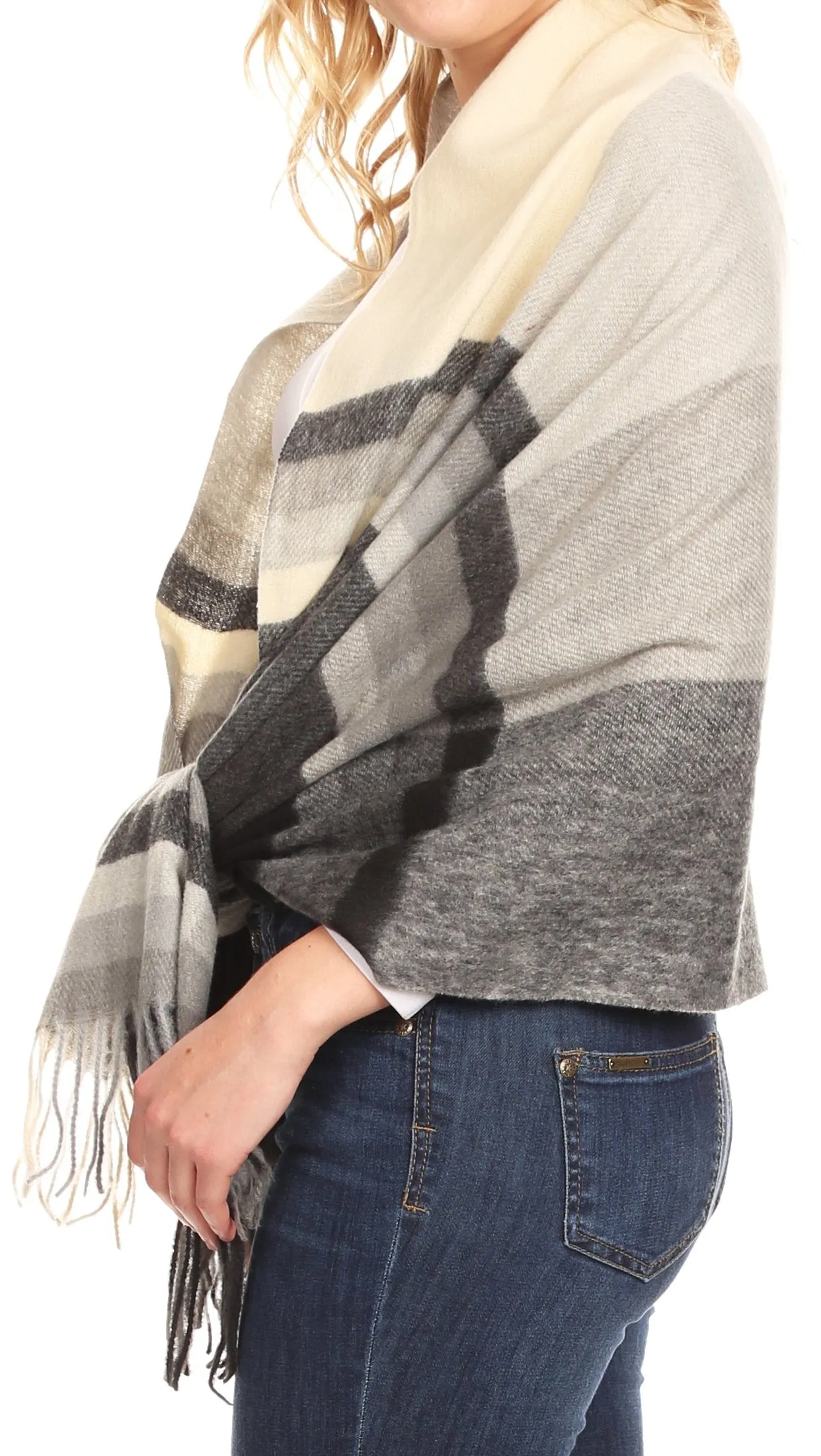 Sakkas Martinna Women's Winter Warm Super Soft and Light Pattern Shawl Scarf Wrap