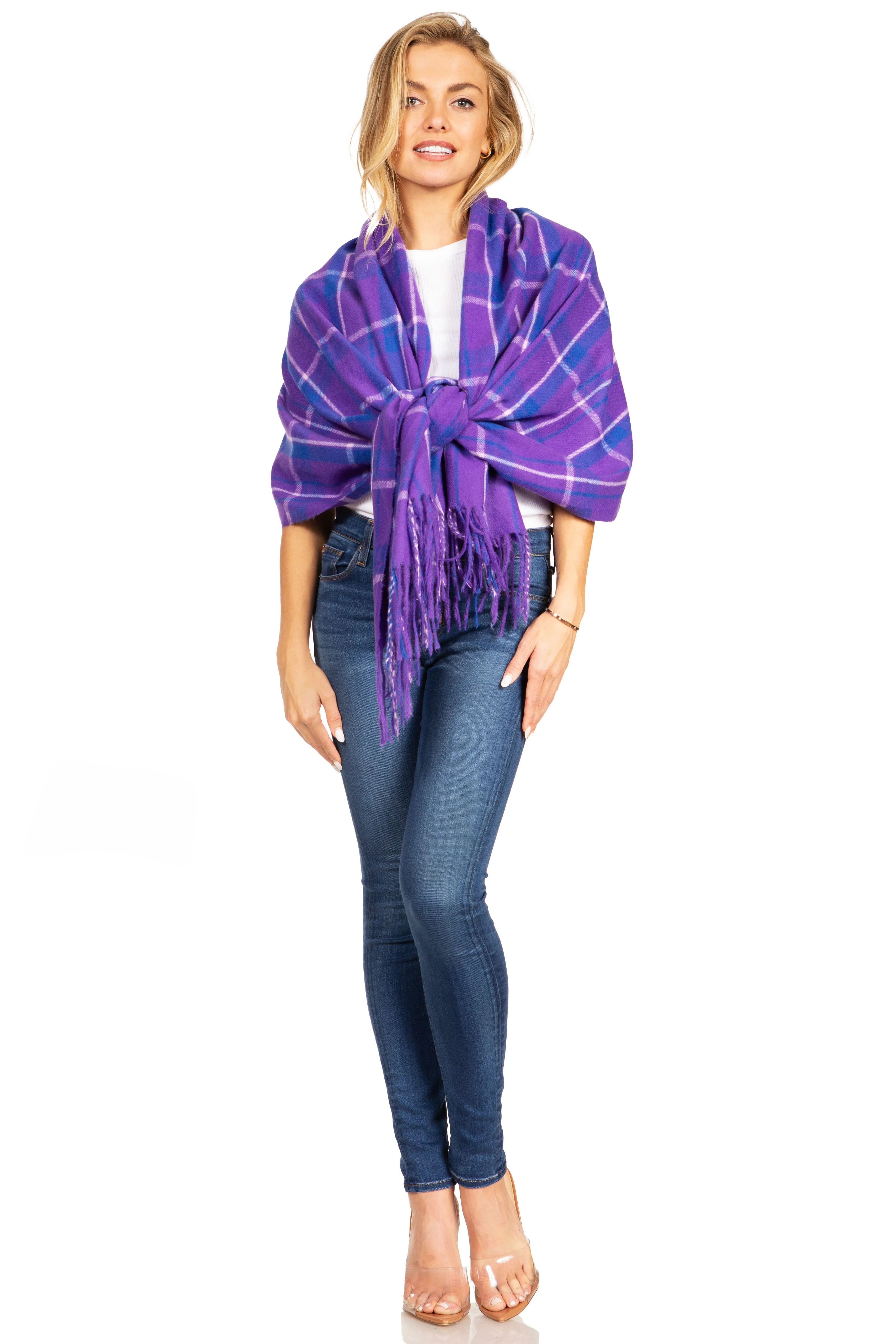 Sakkas Martinna Women's Winter Warm Super Soft and Light Pattern Shawl Scarf Wrap