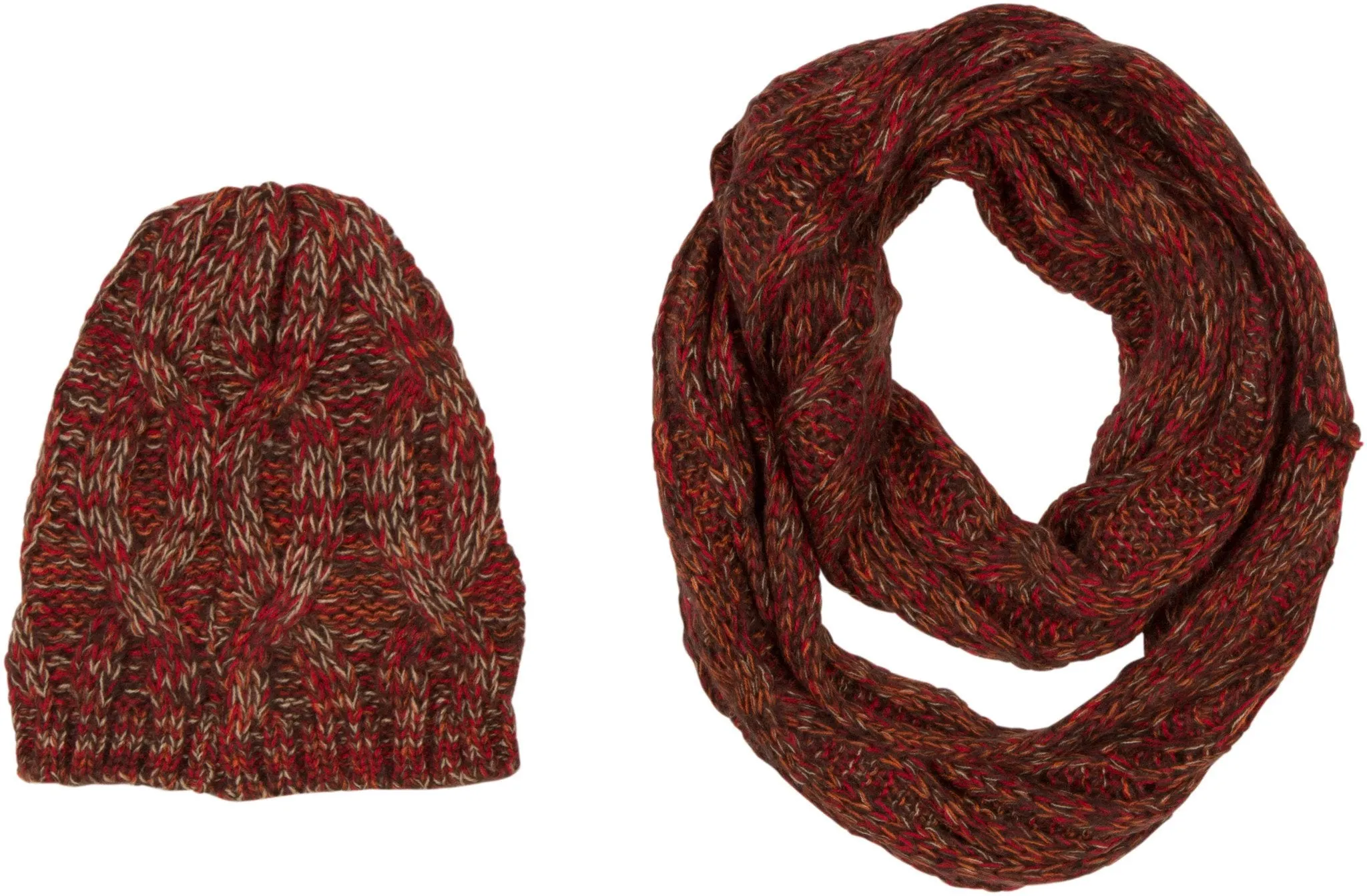 Sakkas Sprinkles Knit Infinity Scarf & Hat Set