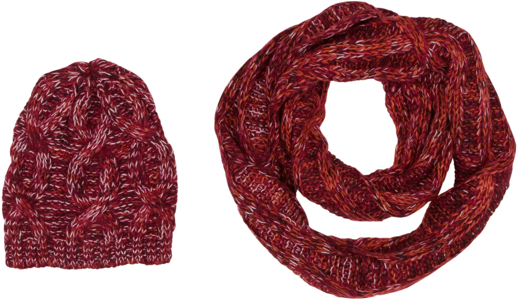 Sakkas Sprinkles Knit Infinity Scarf & Hat Set