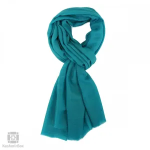 Sapphire Blue Wool Scarf