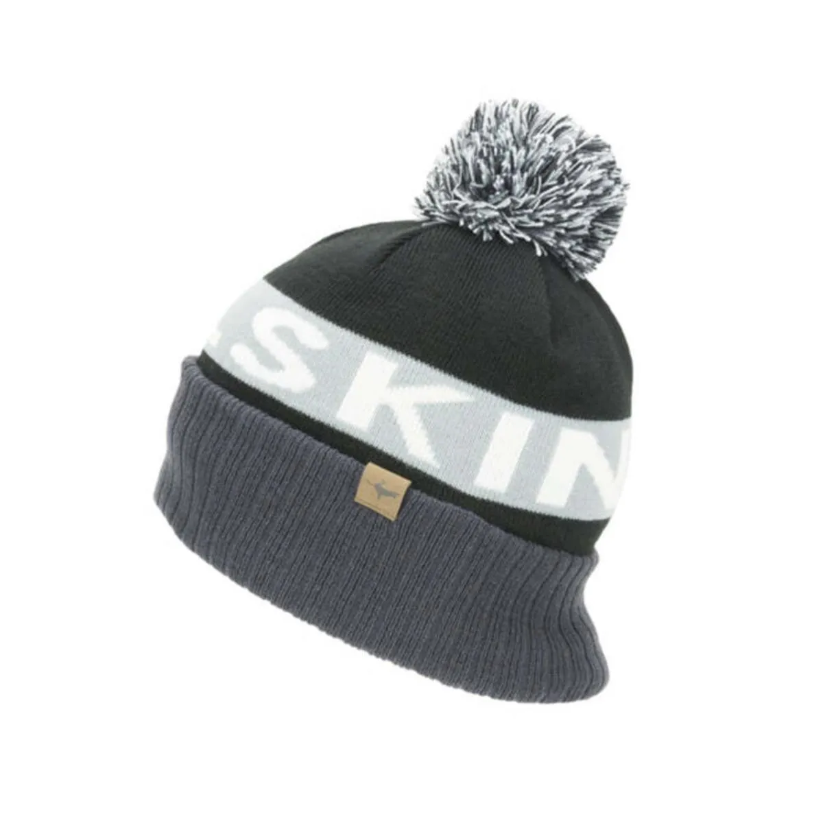 SealSkinz Foulden Water Repellent Cold Weather Bobble Hat (Size L/XL)